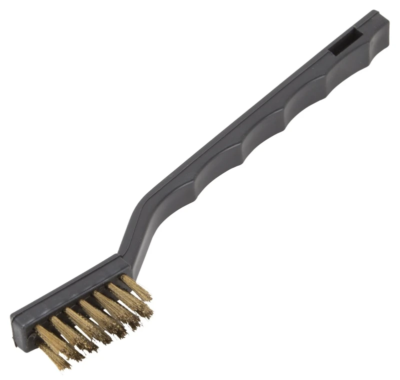7 Inch Mini Brass Plated Steel Wire Brush - Model Pb-57130-b3l
