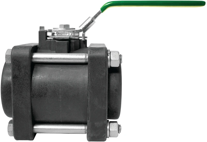 Full Port Ball Valve, 3/4 In Connection, 150 Psi, Polypropylene