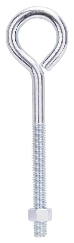 ProSource LR286 Eye Bolt, 3/8 in Thread, Machine Thread, 3 in L Thread, 1-5/8 in Dia Eye, 292 lb Working Load, Steel