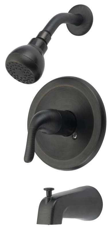Tub And Shower Faucet, Single Handle, Bronze Finish, Model Tq-f1214517rw