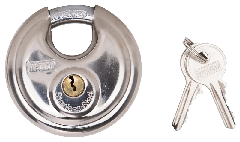 Yb0070 Shielded Security Lock, 2-3/4 In, Stainless Steel, 5 Pins