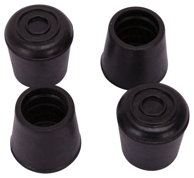 7/8 Inch Round Black Rubber Furniture Leg Tips - Model Fe-50635-ps