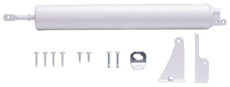 16027-uw-ps Heavy Duty Pneumatic Storm Door Closer, 10.5 In, White