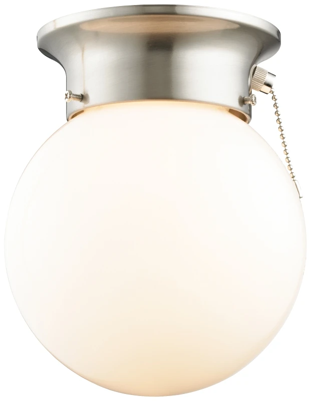 F3015-3375-bn Brushed Nickel Pull Chain Ceiling Light Fixture