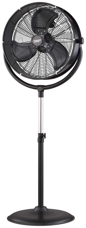 Fes50-t2 High-velocity Pedestal Fan, 20 Inch Metal Blade, Adjustable Height