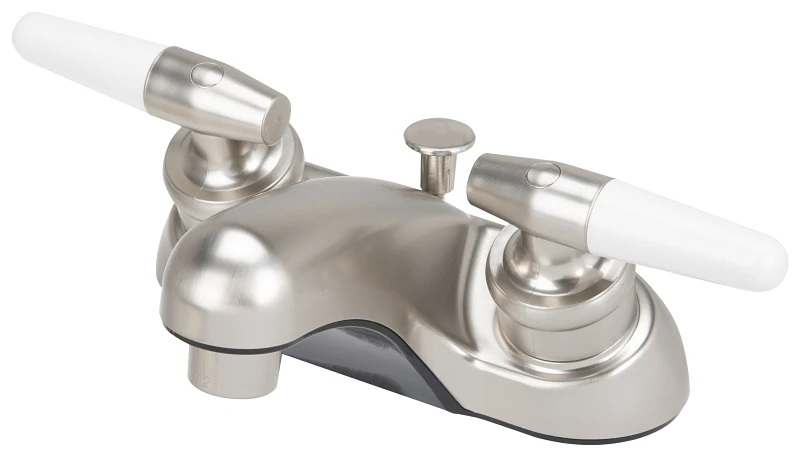 Lavatory Faucet 2-handle Pop-up Brushed Nickel Jy-4212plqbn