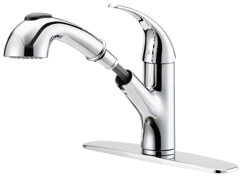 Single Handle Pull-out Kitchen Faucet Kit, Chrome Finish, Model Fp4a4079cp