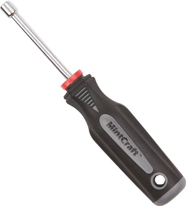 1/4 Inch Hex Drive Sae Nut Driver, 3 Inch Carbon Steel, Chrome Plated