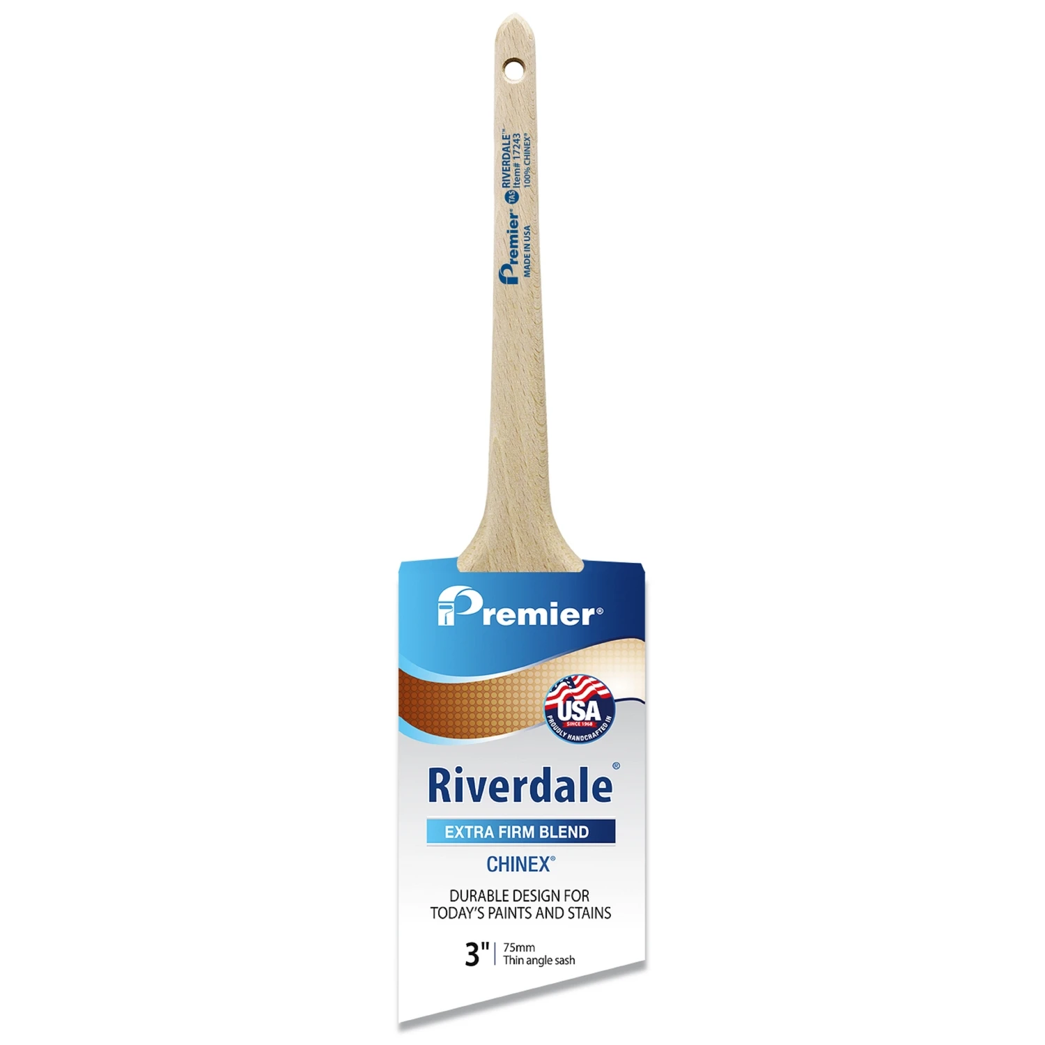 Riverdale 3 In. Extra Stiff Thin Angle Sash Paint Brush Model 17243