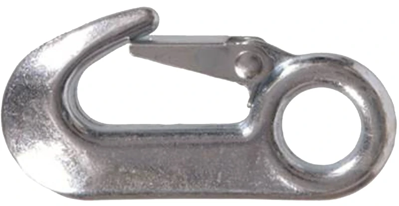 Snap Safety Hook Iron 5/8 Inch, 1000 Lb Working Load Limit, Malleable Iron