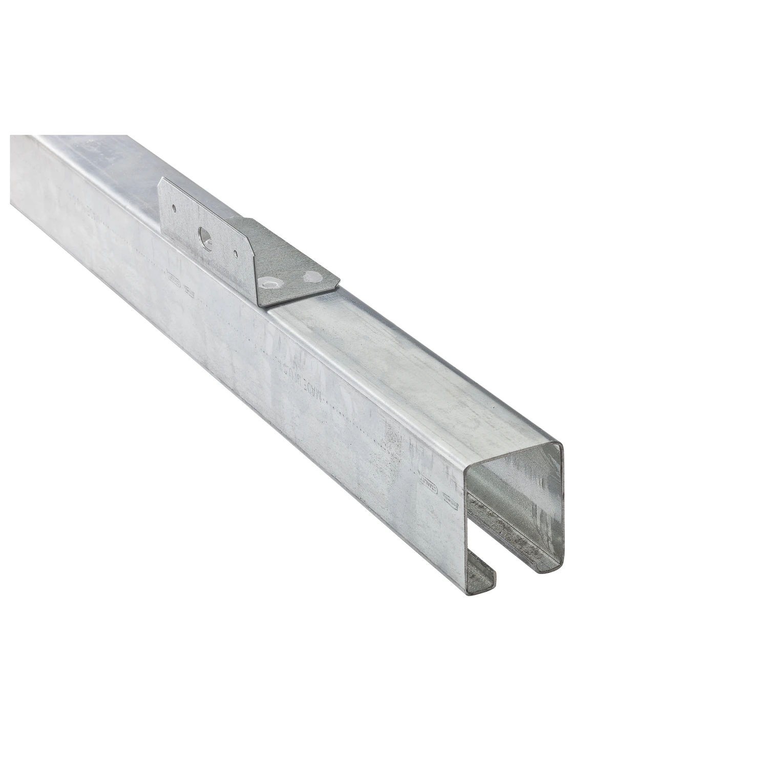 N153-494 Galvanized Steel Face Mount Box Rail 10 Ft, 450 Lb Capacity, 1 Pk