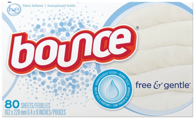 82366 Free & Gentle Fabric Softener Dryer Sheets, 105 Count, Hypoallergenic
