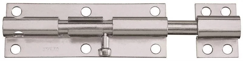 Heavy-duty Zinc Plated Barrel Bolt, 6 Inch Length, Model 763805