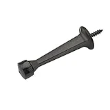 Home Designs Bb8022orb 3 Inch Solid Oil Rubbed Bronze Baseboard Door Stop
