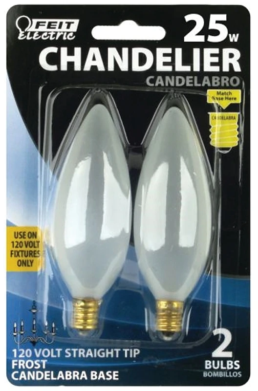 25W Torpedo Frst Cndl Bse Bulb By Feit Electric: (Pack Of 6)
