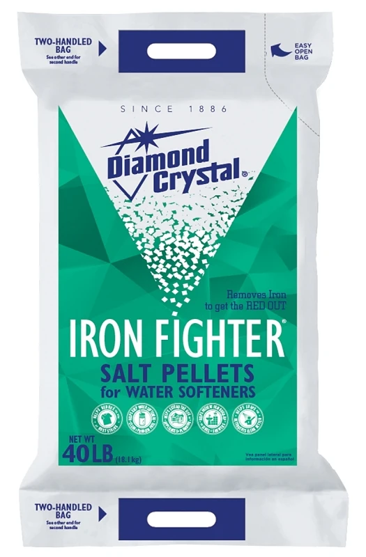 Iron Fighter Water Softener Salt Pellets 40 Lb - High Iron Content Solution
