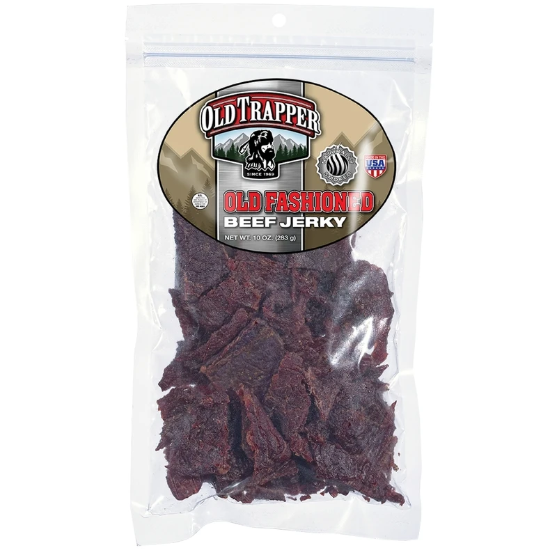 Old Fashioned Beef Jerky 10 Ounce Bagged Snack