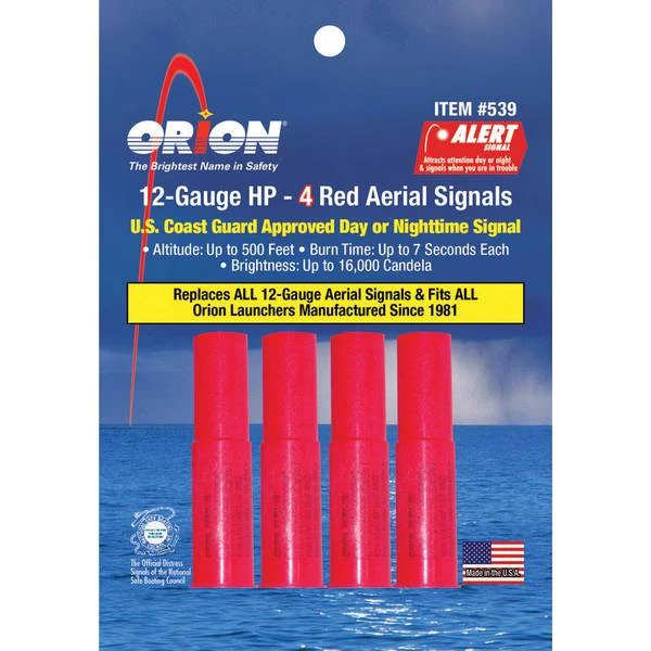 Orion 12-gauge High-performance Red Meteor Flares