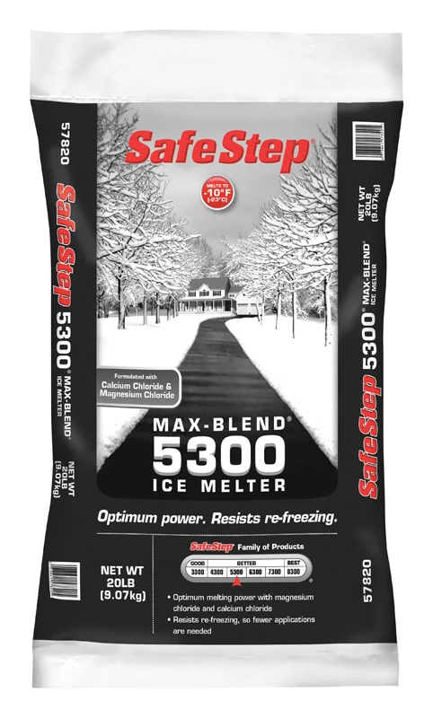 Max Blend 5300 Ice Melt 20 Lb Granule - Sodium, Calcium & Magnesium Chloride