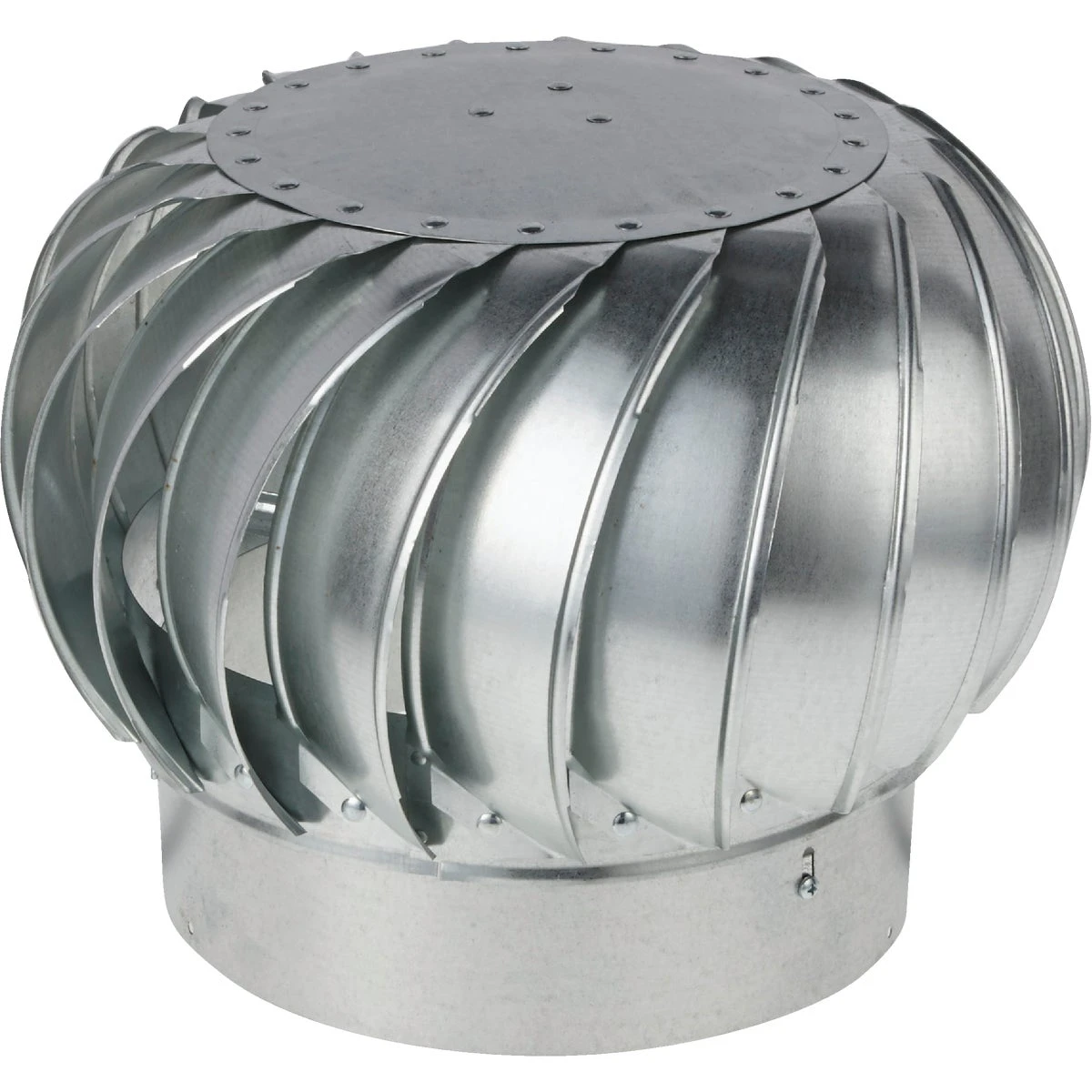 12-inch Internally Braced Galvanized Wind Turbine Top - Model Cx12ibgvtmil