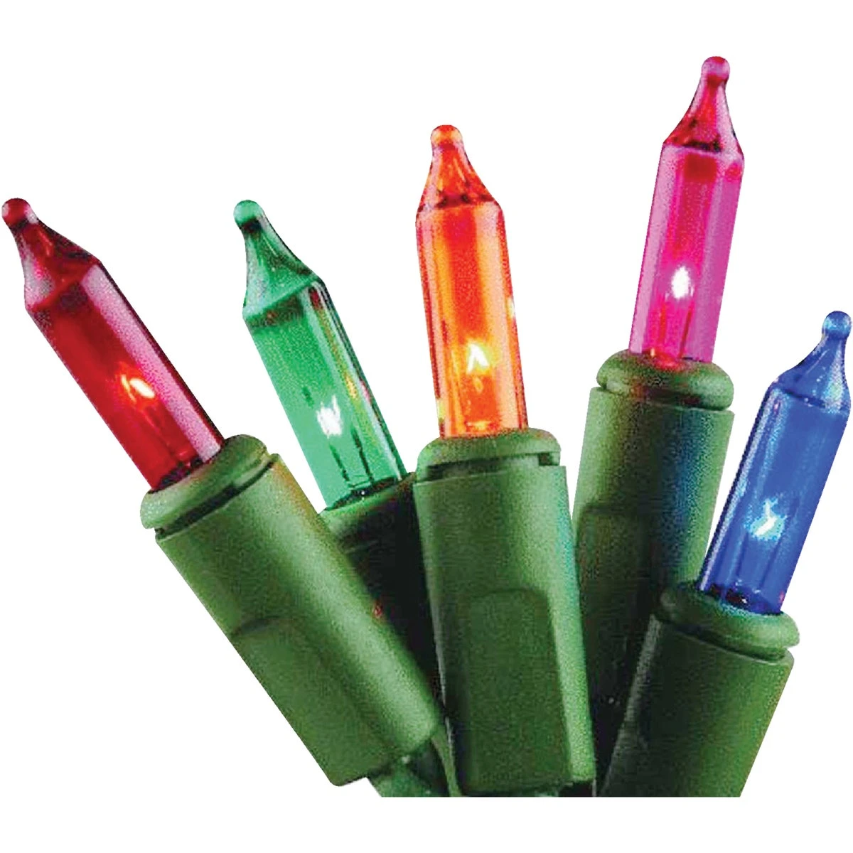 300-bulb Mini Incandescent Flashing Icicle Light Set With Green Wire