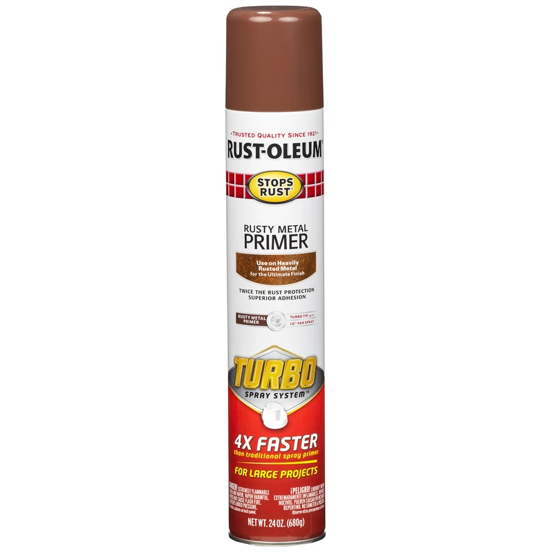 Stops Rust 24 Oz. Flat Rusty Metal Primer Spray - Oil-based Enamel