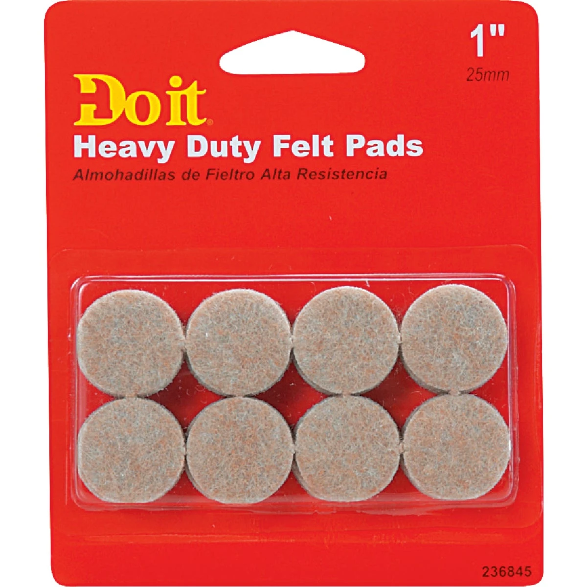 1-Inch Beige Self-Adhesive Felt Pads – 16-Pack Furniture Floor Protection