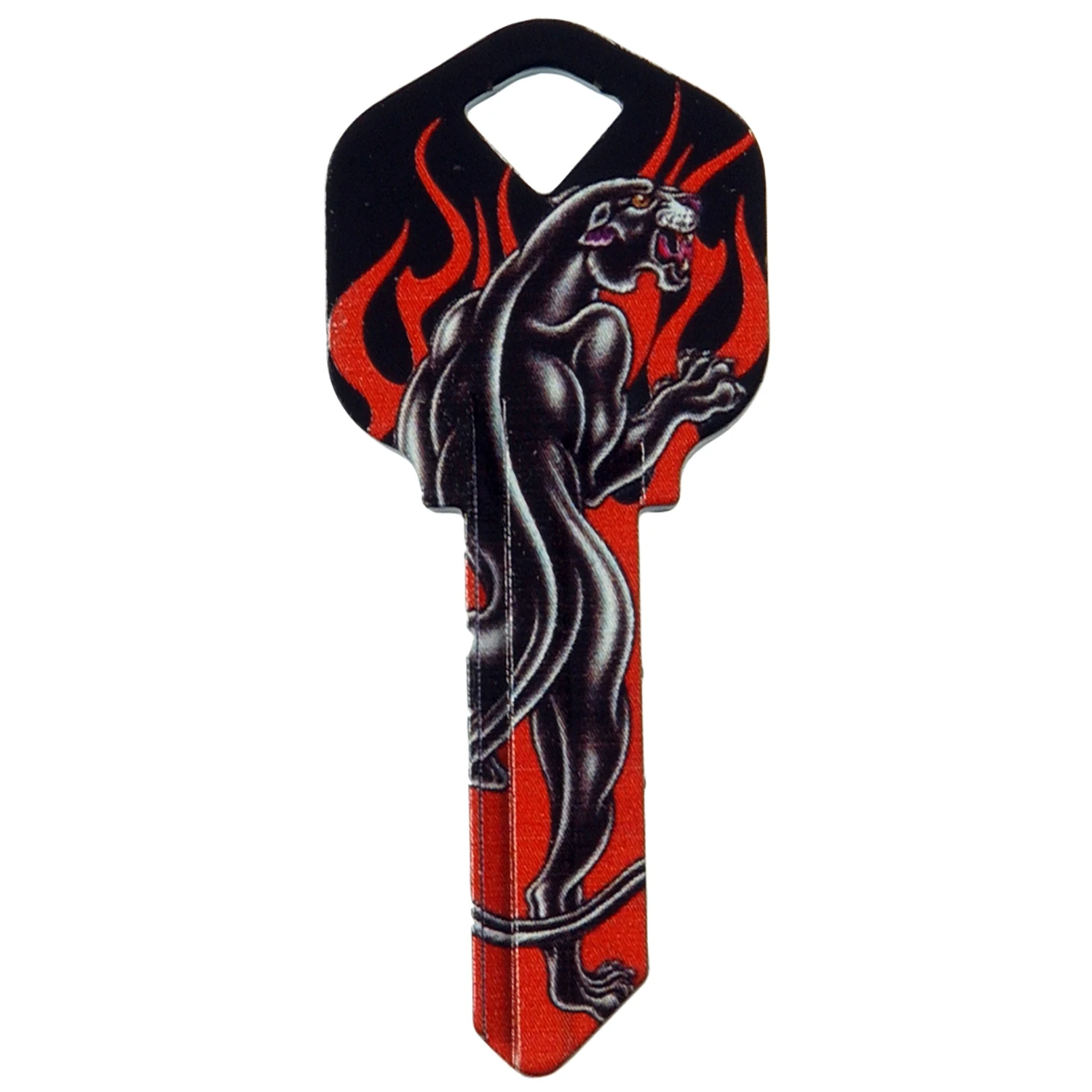 Hillman Wackey Flames House/Office Universal Key Blank Single Hillman Wackey Flames House/Office Universal Key Blank Single
