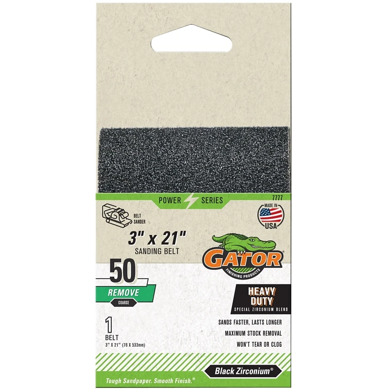 3" X 21" Sanding Belt 50 Grit - Model 7777