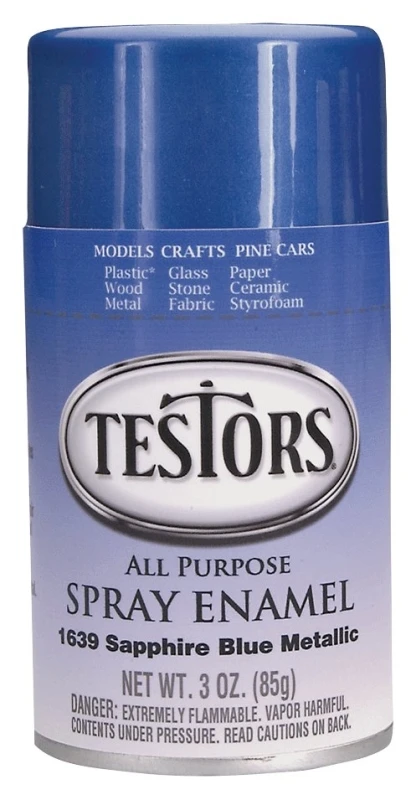 3 Ounce Blue Metal Flake Spray Enamel Paint Model 1639t