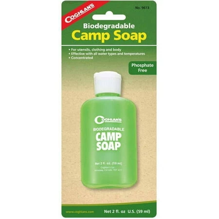 Biodegradable Camp Soap, 2 Ounce (60 Milliliters) - Eco-friendly Cleaning Solution