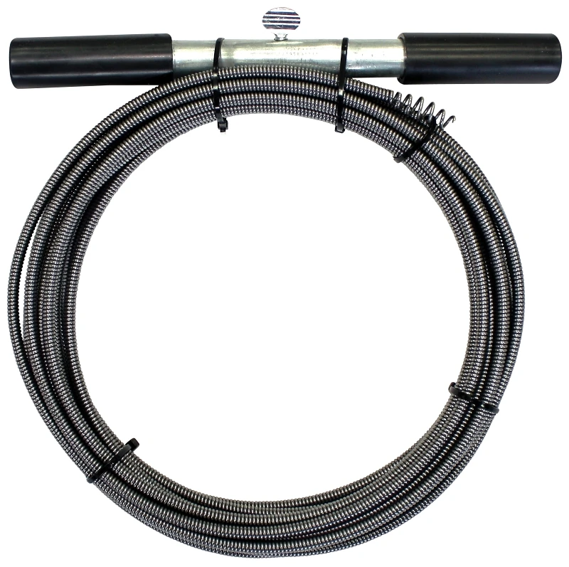 2609881 Drain Auger, 1/4 In. X 25 Ft. High Carbon Steel, Black