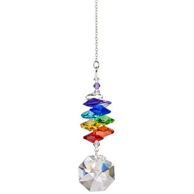 Crystal Cascade Octagon Suncatcher 4 In. Ccoc Rainbow Maker