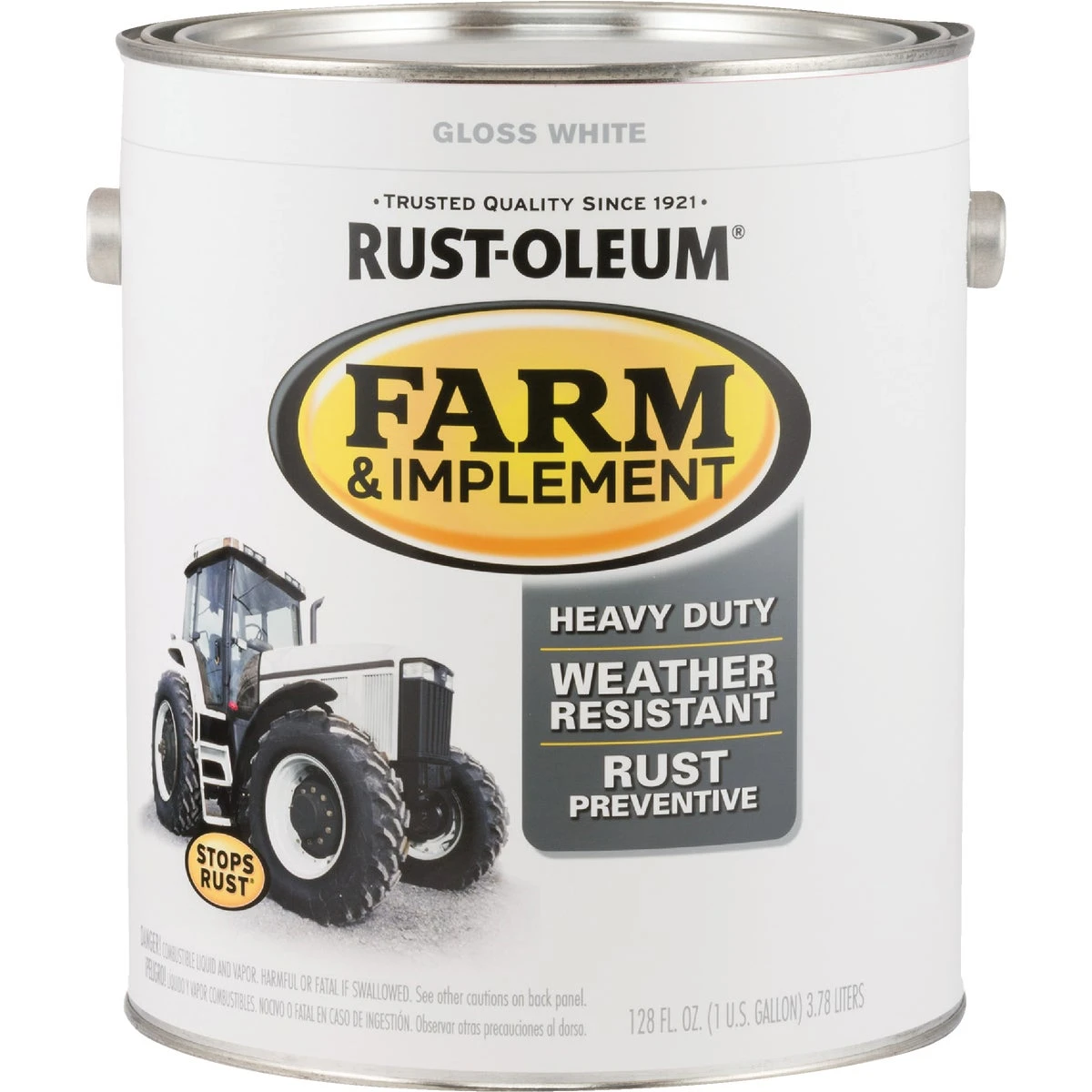 Rustoleum 280166 Farm Paint&#44; Gloss White - 1 gal - Pack of 2