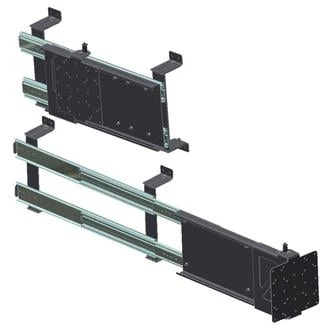 Tv40-011h Horizontal Sliding Tv Mount Weldment Bracket For 35 Lbs Tvs