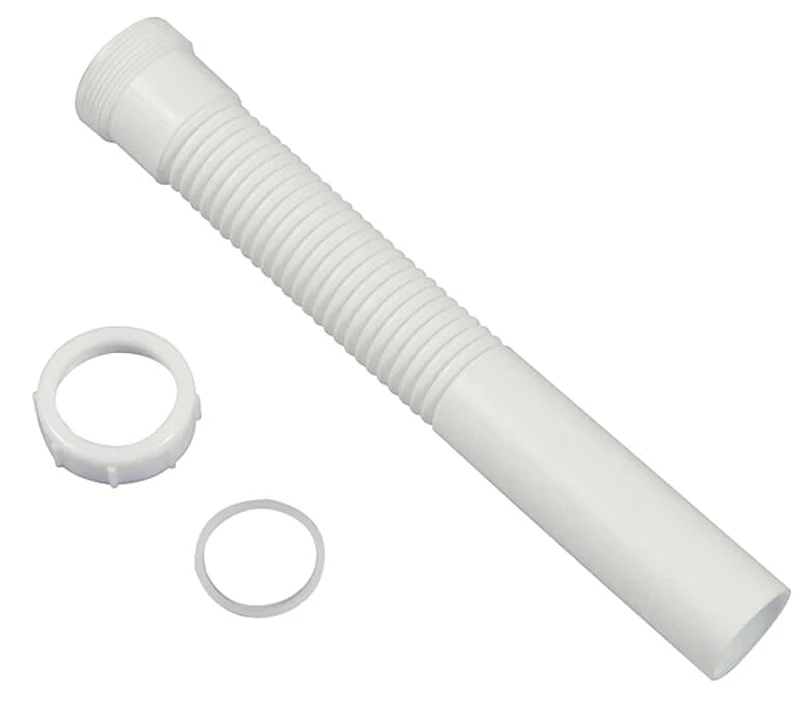 51069 Flexible Tailpiece Extension, 1-1/2" X 11-1/2" For Sink Drains