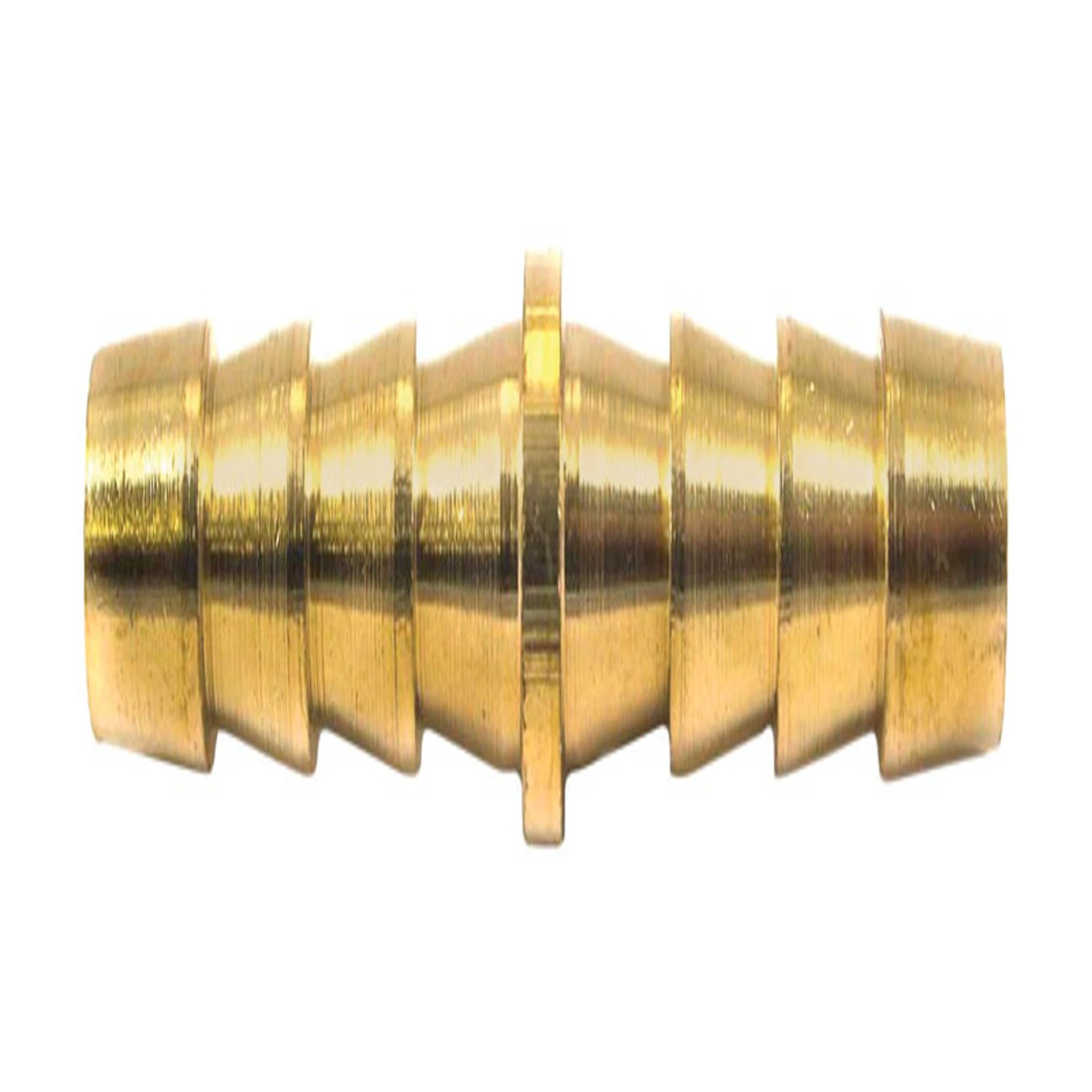 Brass Dual Barbed Hose Splicer 1/4 In. Hose Barb X 1/4 In. Hose Barb 1 Pc