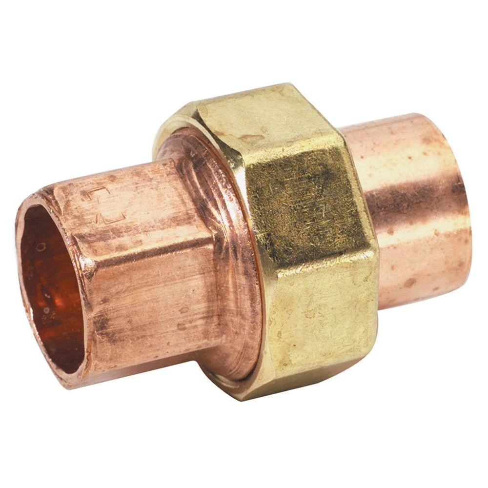 Copper Pipe Union, 3/4 In. CxC
