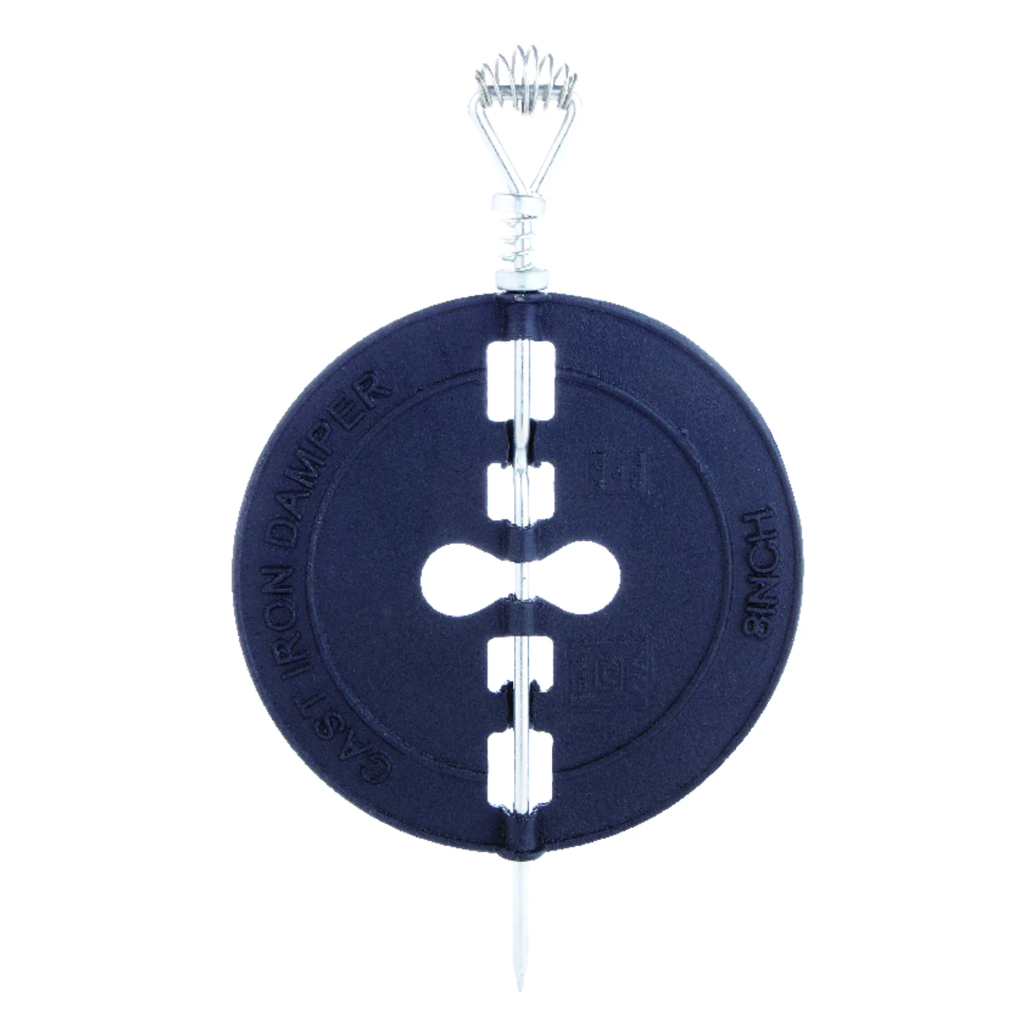Cast Iron Stove Pipe Damper, 8 Inch Diameter, Durable Heat Resistant Construction