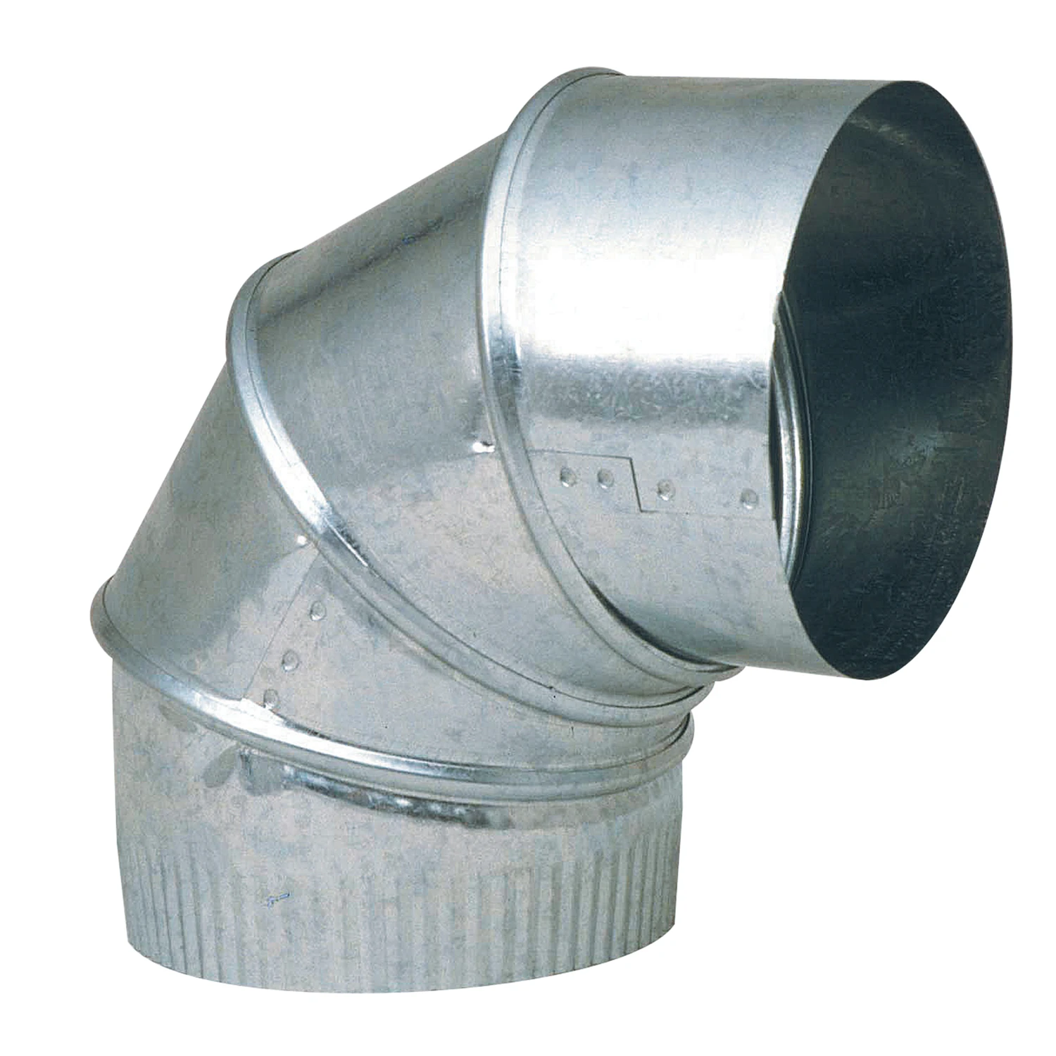 26 Ga. 7 In. Adjustable 90 Degree Galvanized Steel Elbow