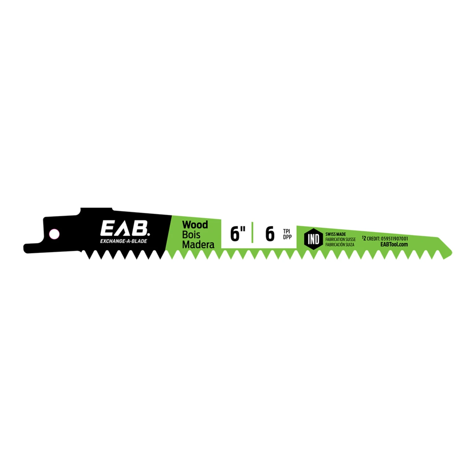 Reciprocating Saw Blade, Bi-Metal, 6-In. x 6TPI