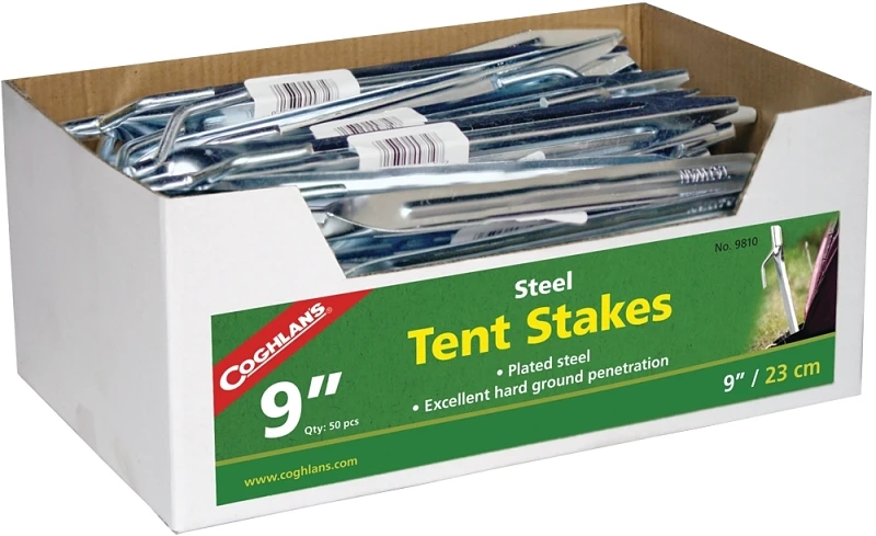 Steel Tent Stake, 9 In.