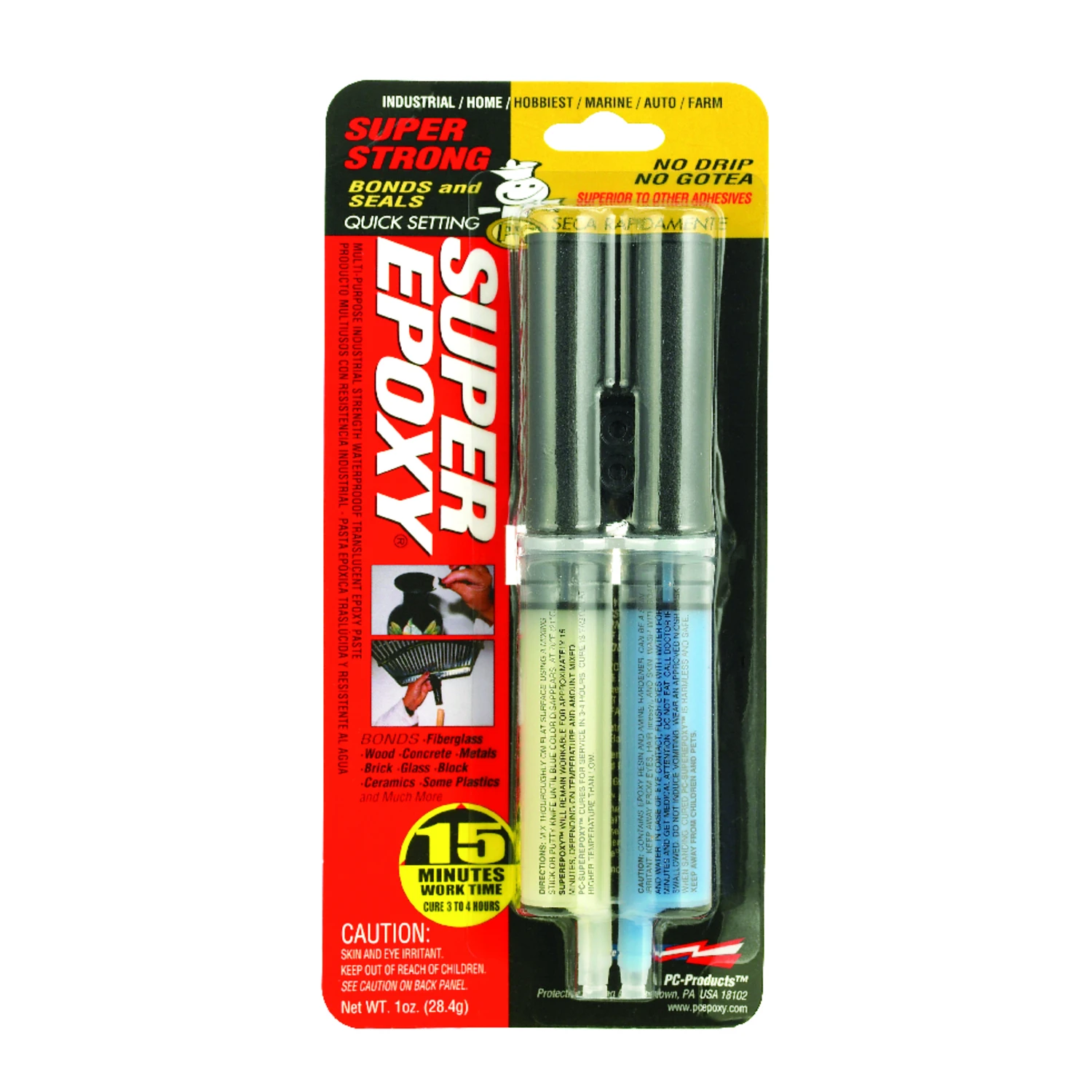 Pc-super High Strength Waterproof Epoxy Paste 1 Oz. For Bonding And Sealing