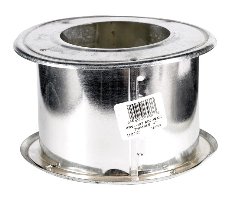 3 In. X 3-5/8 In. Gas Pipe Wall Thimble - Adjustable Type B