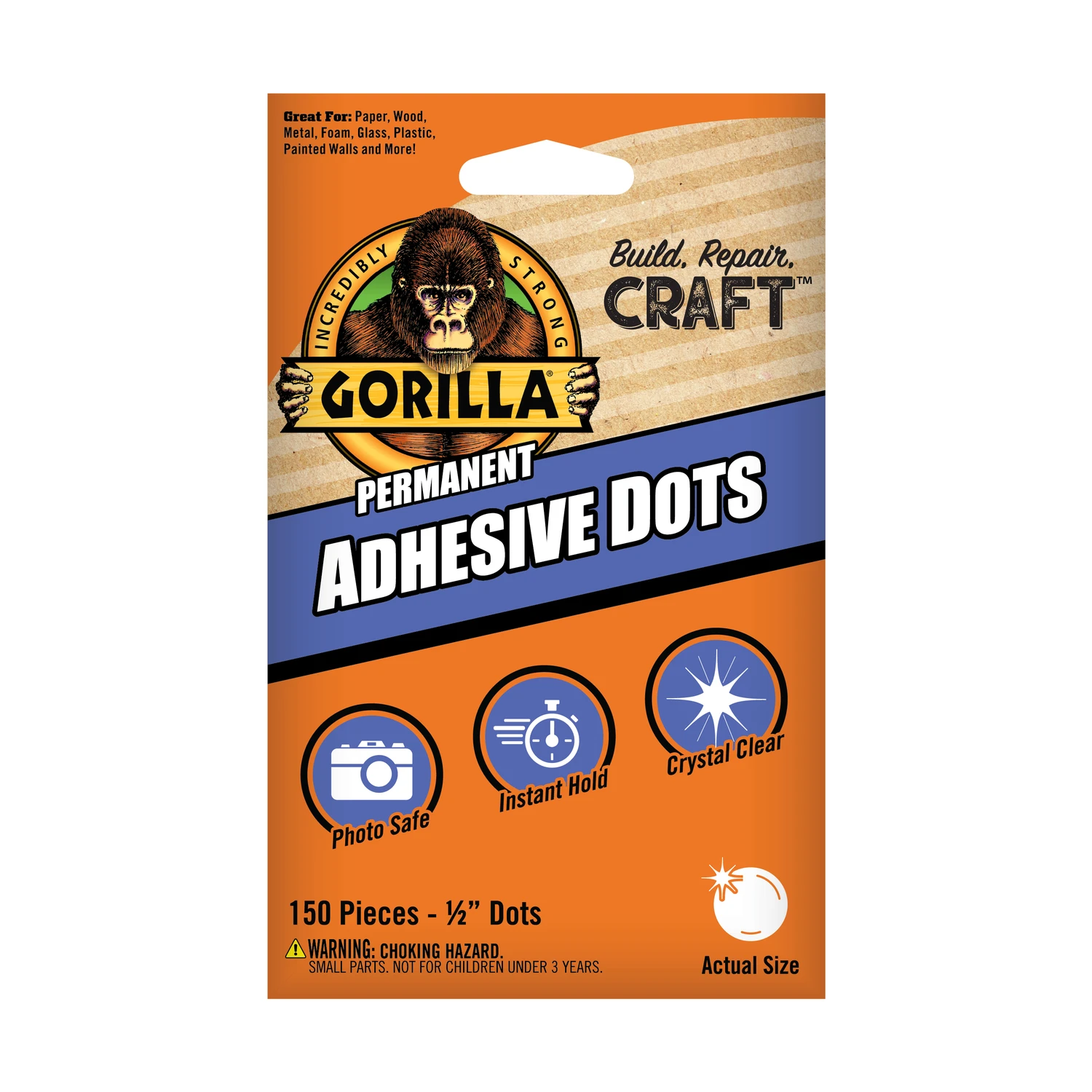 Gorilla High Strength Transparent Adhesive Putty 150 pc