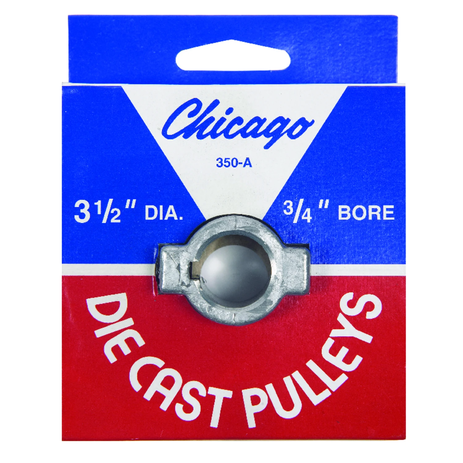3-1/2 In. Diameter X 3/4 In. Bore Single V-groove Pulley