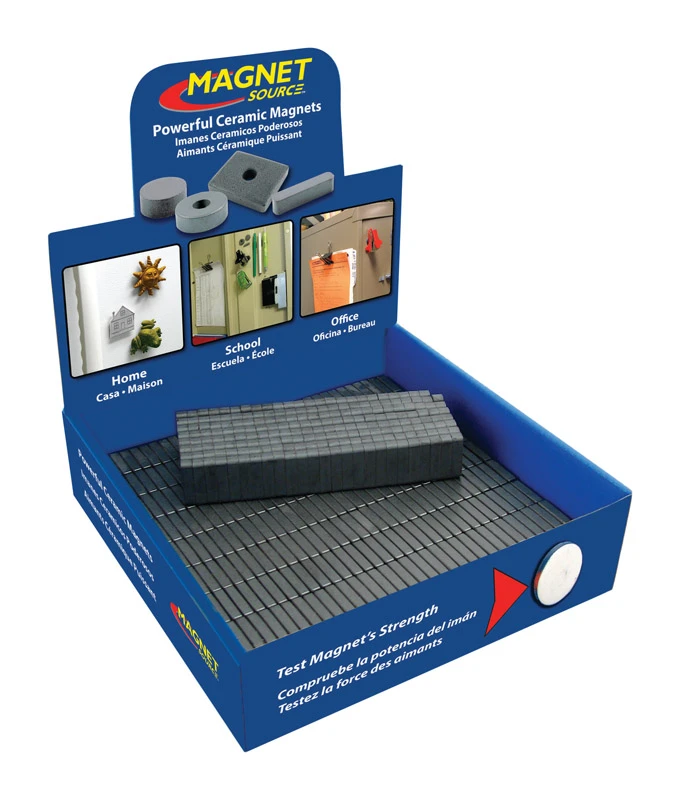 Ceramic Block Magnets, Assorted Sizes