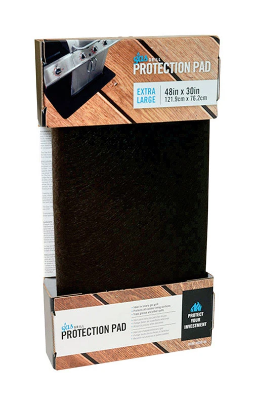 Gss-48 Gas Grill Surface Saver Protection Pad, 30" X 48", Black