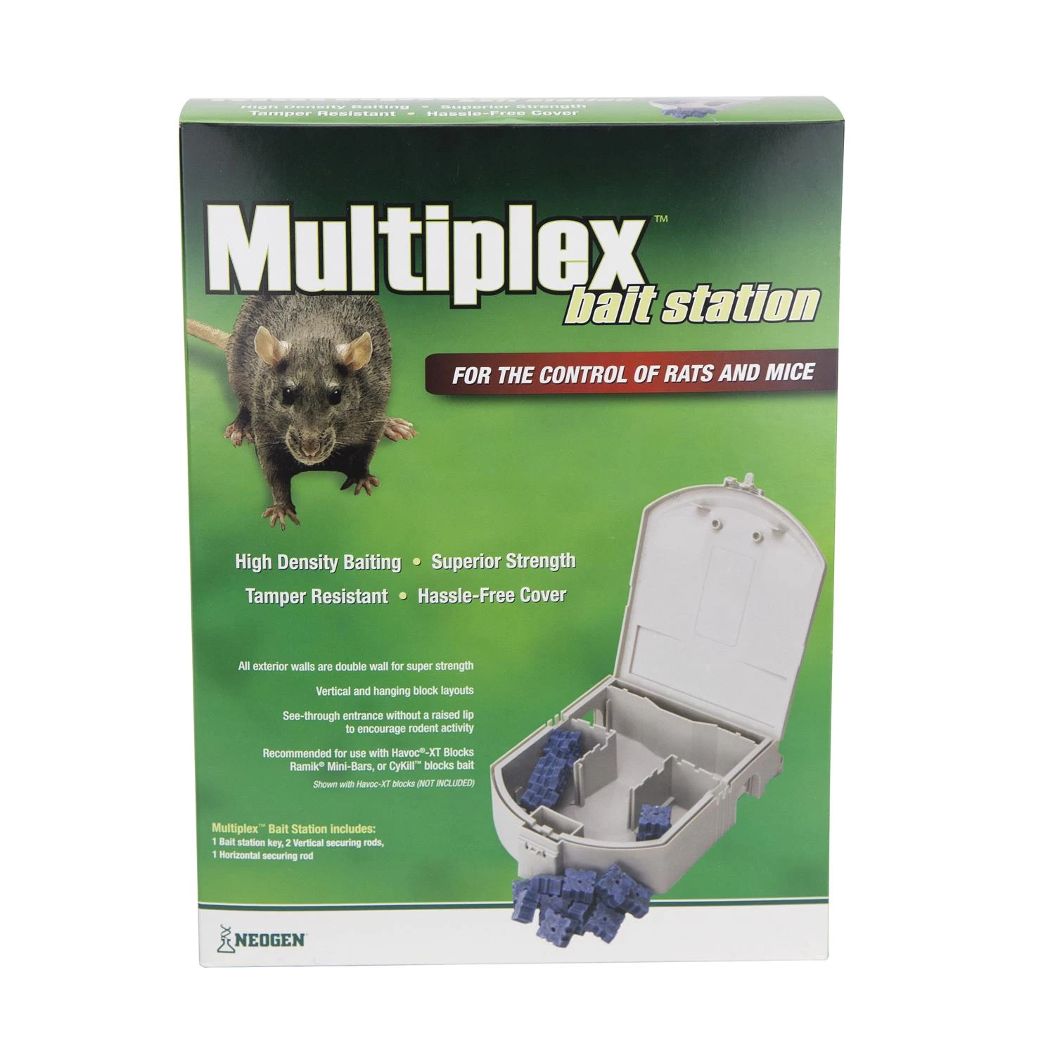 Multiplex Mouse Bait Station, Re-Usable