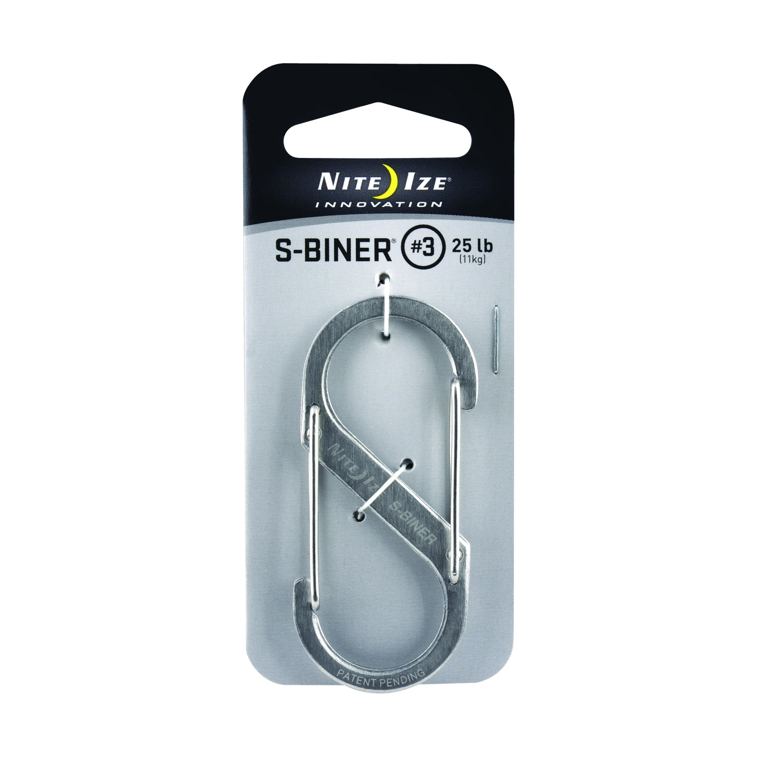 S-biner Size 3 Stainless Steel Carabiner Key Holder - 25 Lb. Capacity